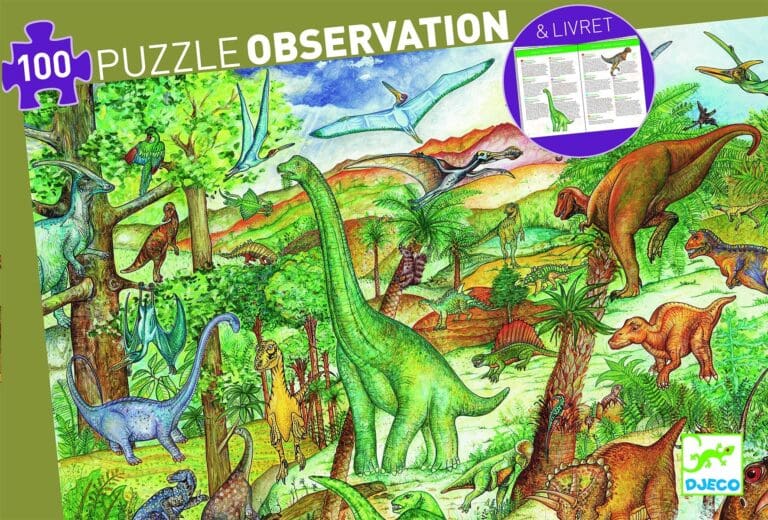 Puzzle observation - Dinosaures 100 pcs Puzzle observation - Dinosaures 100 pcs