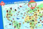 Puzzle observation - Animaux du monde + livre 100 pcs