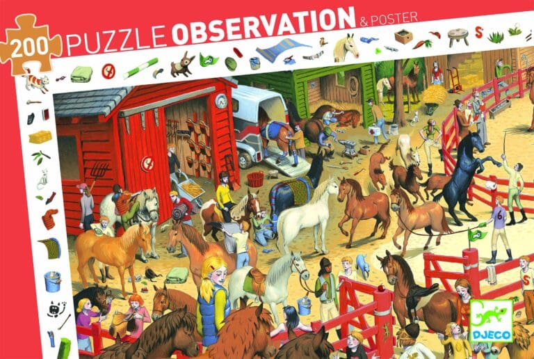 Puzzle observation - Equitation 200 pcs Puzzle observation - Equitation 200 pcs