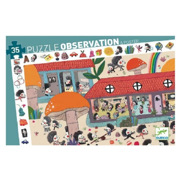 Puzzle observation - L’Ecole des Hérissons 35 pcs Puzzle observation - L’Ecole des Hérissons 35 pcs