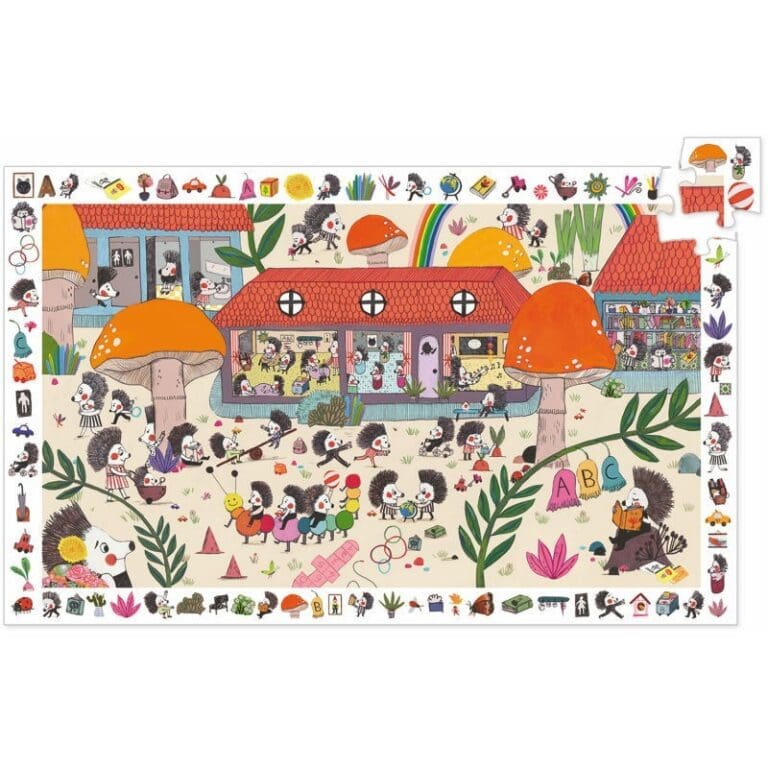 Puzzle observation - L’Ecole des Hérissons 35 pcs