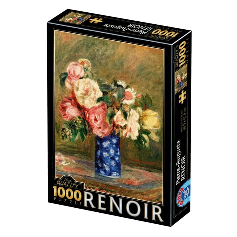 Puzzle 1000 pièces : Renoir - Bouquet de Roses