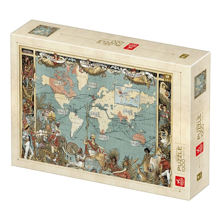 Puzzle 1000 pièces - Map Vintage
