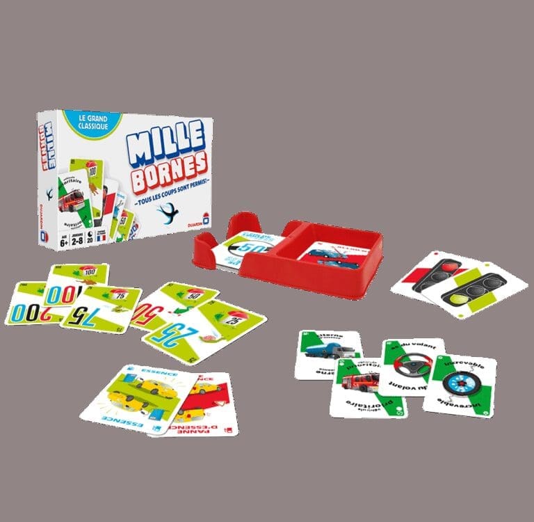 Mille Bornes sur un plateau