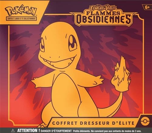 Coffret Pokémon ETB
Flammes Obsidiennes Coffret Pokémon ETB Flammes Obsidiennes