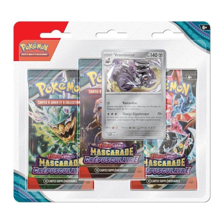Coffret Pokémon 3 Boosters Mascarade Crépusculaire