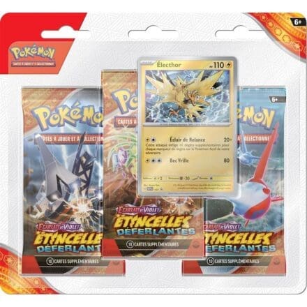 Coffret Pokémon 3 Boosters Étincelles Déferlantes