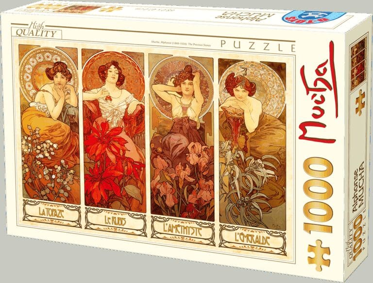 Puzzle 1000 pièces : Mucha - Precious Stone