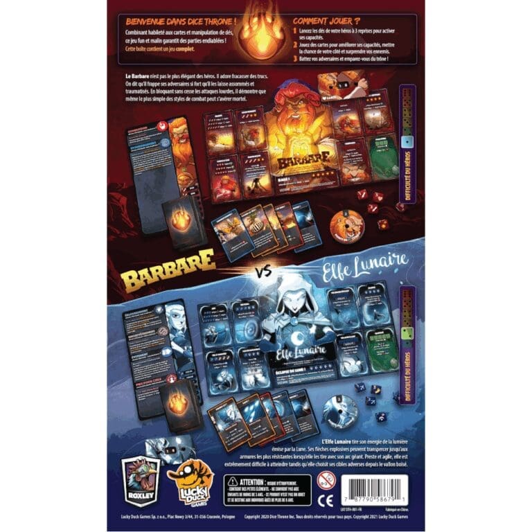 Dice Throne - Barbare vs Elfe Lunaire Dice Throne - Barbare vs Elfe Lunaire