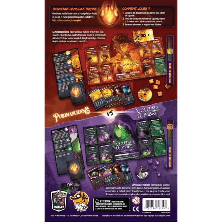 Dice Throne : Pyromancienne vs Voleur de l'Ombre