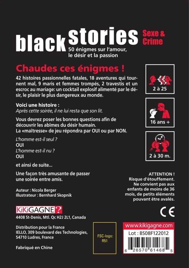Black stories Sexe et Crime