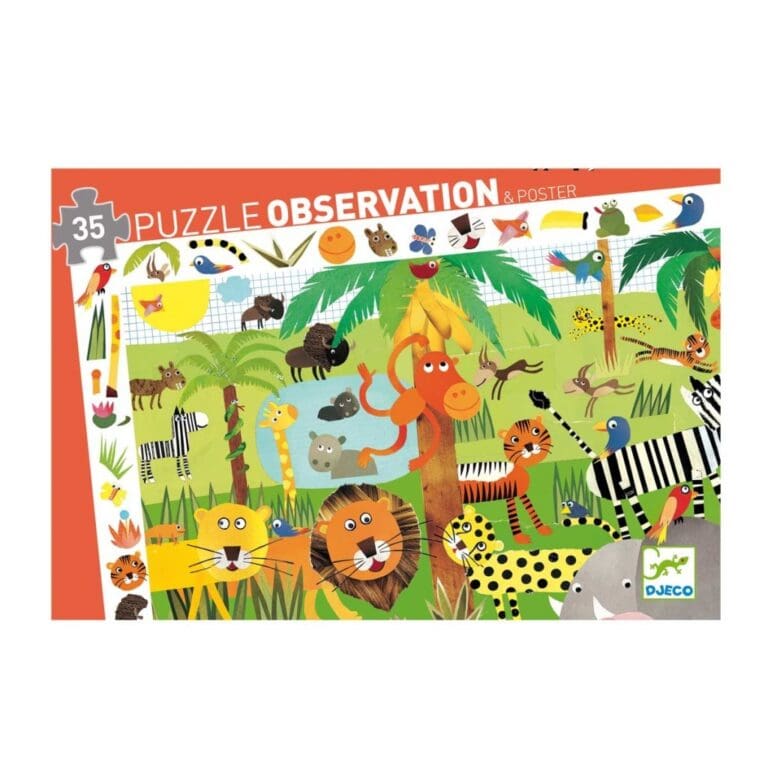 Puzzle observation - Jungle 35 pcs Puzzle observation - Jungle 35 pcs