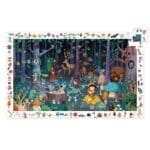 Puzzle recherche et trouve forêt enchantée avec animaux