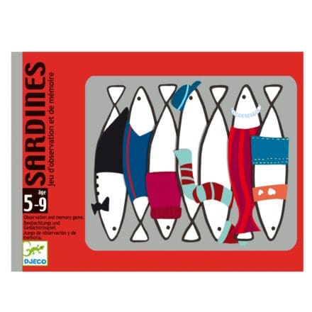 Boîte jeu Sardines Djeco observation mémoire enfants