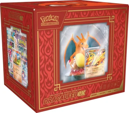 Coffret Pokémon Dracaufeu EX collection super-premium
