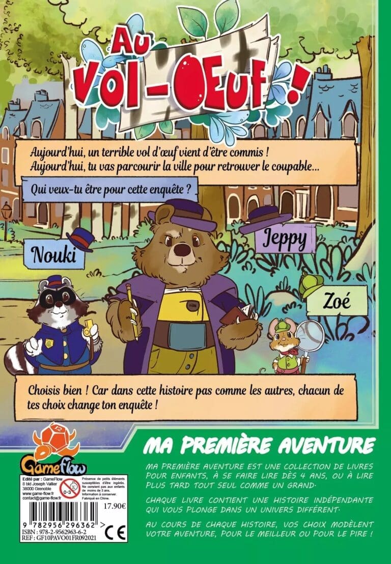 Ma 1ère aventure : Au Vol-Oeuf !