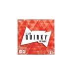 Boîte du jeu de société Quirky avec design géométrique rouge