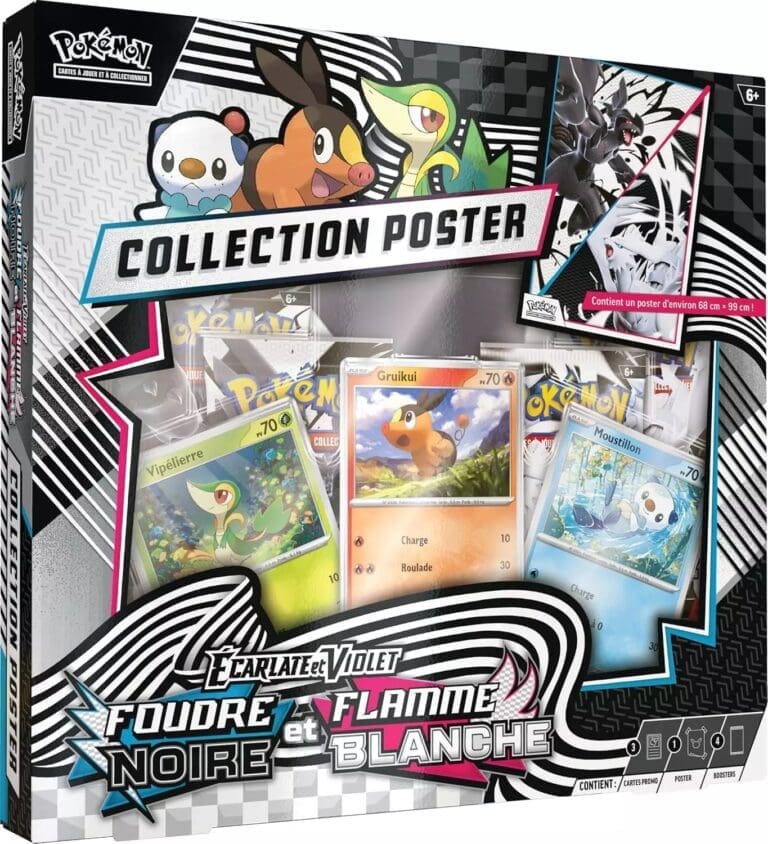 Pokémon EV10.5 : Coffret Poster Pokémon Foudre Noire & Flamme Blanche Pokémon EV10.5 : Coffret Poster Pokémon Foudre Noire & Flamme Blanche