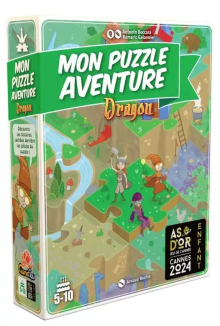 Jeu de puzzle aventure Dragon pour enfants 5-10 ans