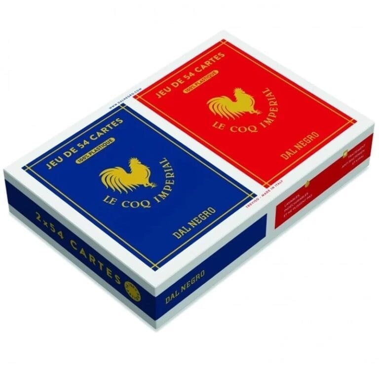 2x54 cartes coq imperial PVC 2x54 cartes coq imperial PVC
