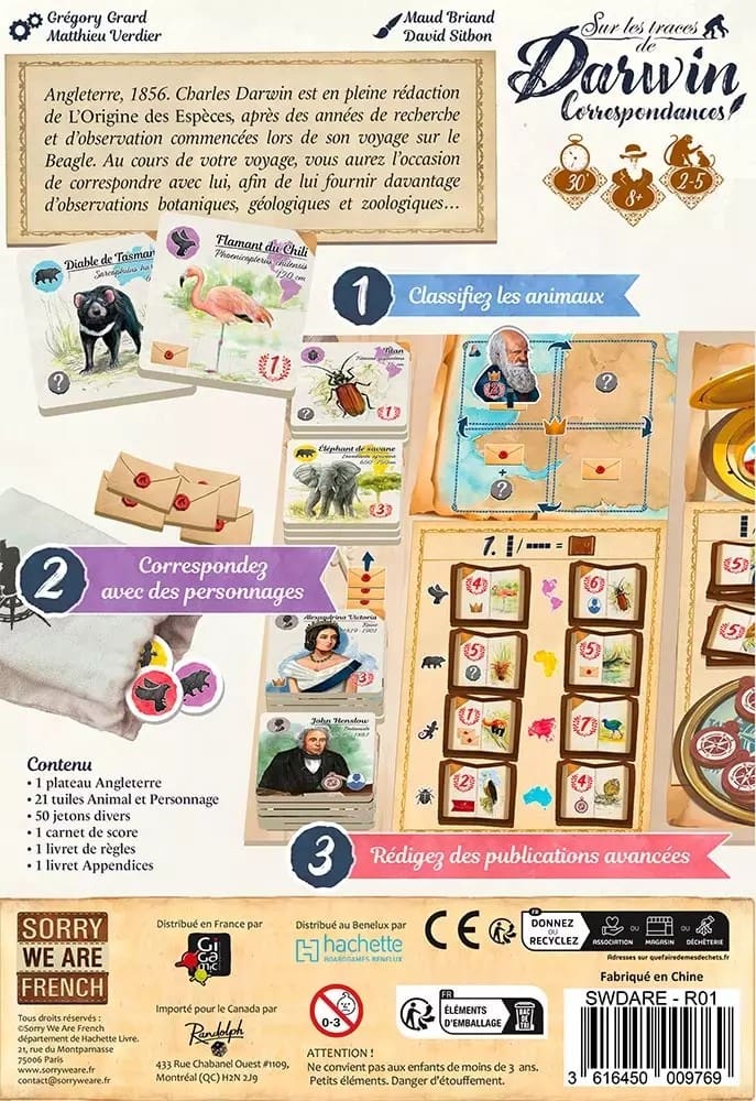 Correspondances - Extension Sur les Traces de Darwin