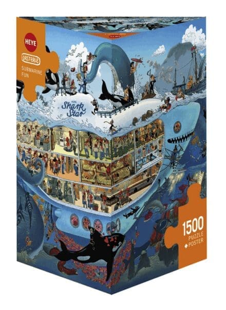 Puzzle 1500 pièces : Submarine Fun, Oesterle