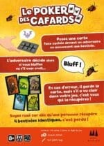 Boîte jeu de cartes poker des cafards avec insectes