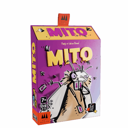 Boîte du jeu de société MITO avec personnage fantastique