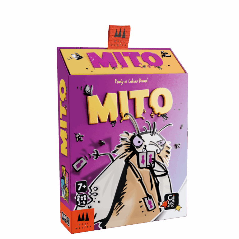 mito Boîte du jeu de société MITO avec personnage fantastique