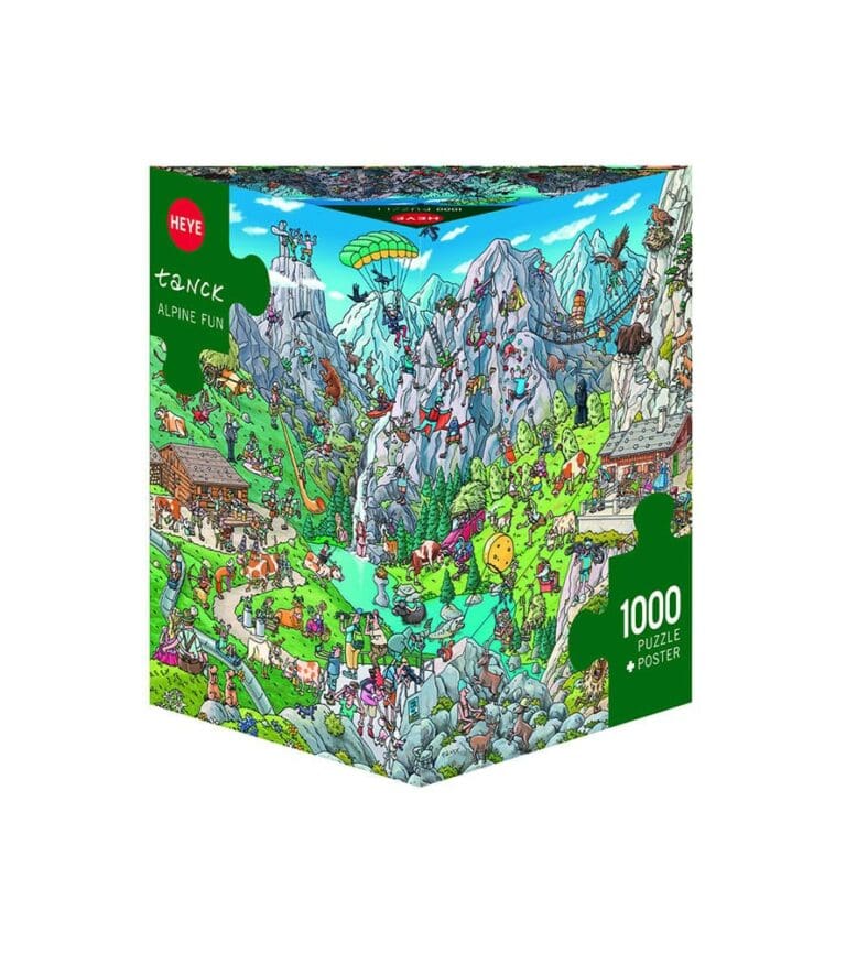 Puzzle 1000 pièces : Alpine Fun, Tanck Puzzle 1000 pièces : Alpine Fun, Tanck