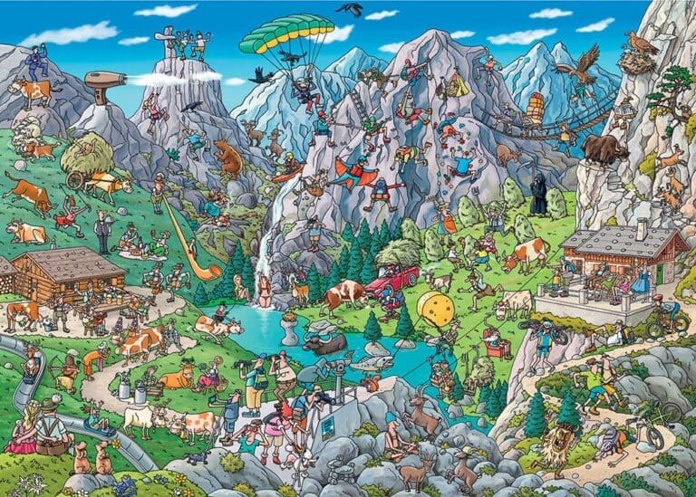 Puzzle 1000 pièces : Alpine Fun, Tanck