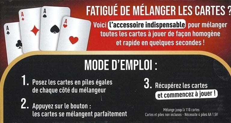 Mélangeur Batteur de cartes Automatique
