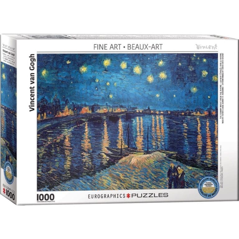 Puzzle 1000 pièces : La Nuit Étoilée sur le Rhône Puzzle 1000 pièces : La Nuit Étoilée sur le Rhône