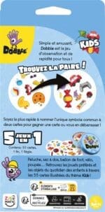 Boîte du jeu Dobble Kids colorée