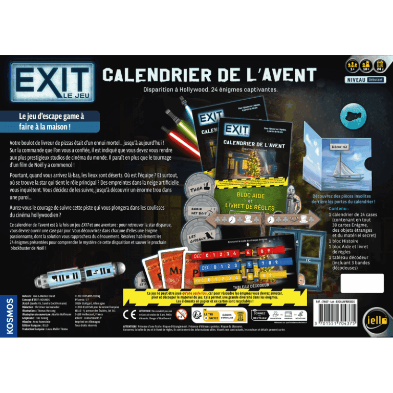 iello exit calendrier de l avent disparation a hollywood 3