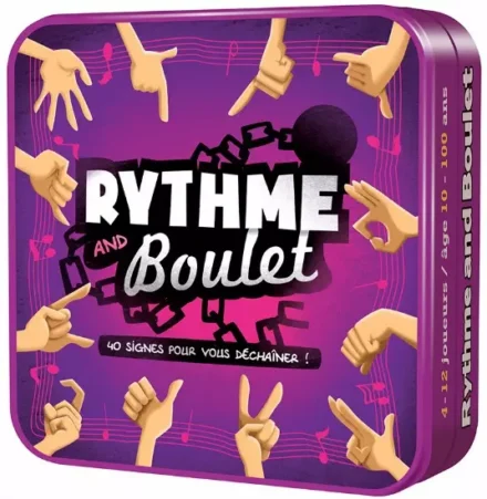 Boîte du jeu Rythme and Boulet violette