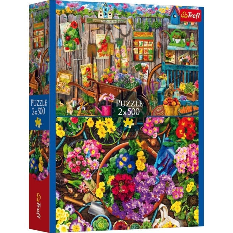 Puzzle 2 x 500 pieces travaux du jardin 3
