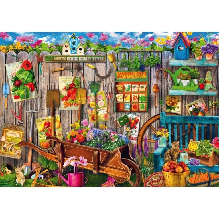 Puzzle 2 x 500 pieces travaux du jardin 4