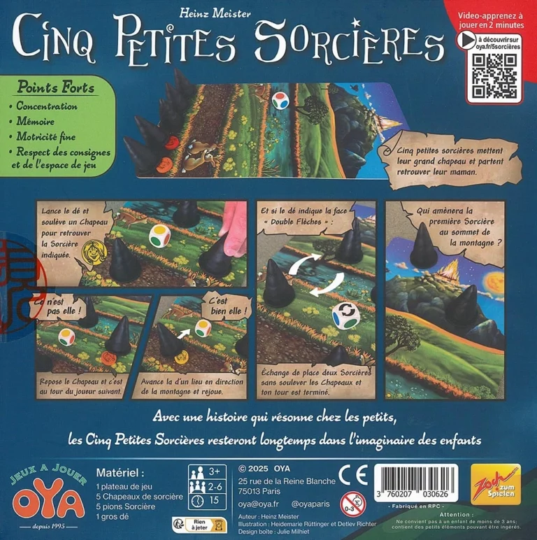 Boîte du jeu Cinq Petites Sorcières pour enfants