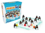 Jeu de société Pengoloo avec figurines pingouins.