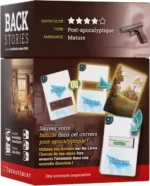 Boîte du jeu Back Stories post-apocalyptique.