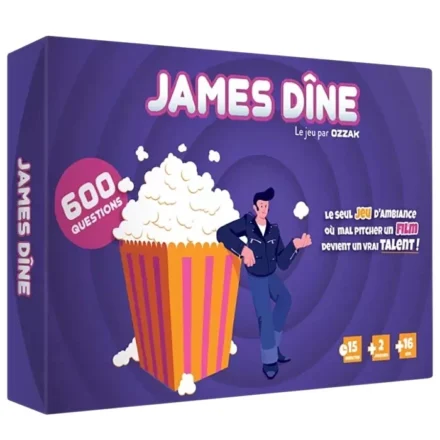 Boîte du jeu de société James Dîne