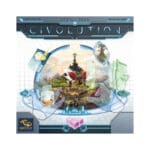 Boîte du jeu de société Civolution futuriste