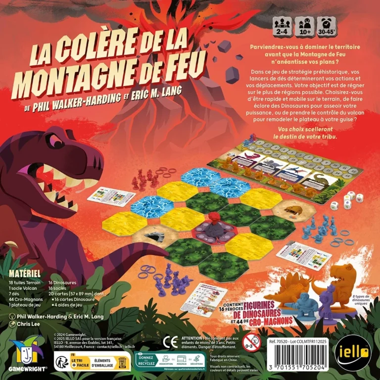 Boîte du jeu La Colère de la Montagne de Feu.