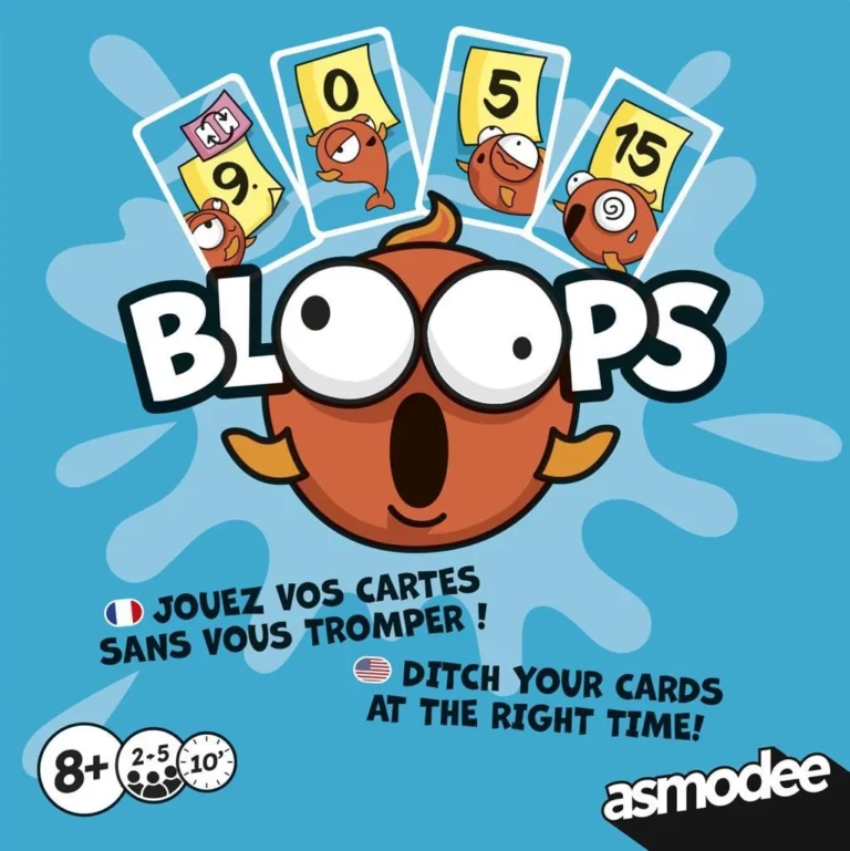 Jeu de cartes amusant Bloops par Asmodee