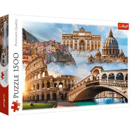 Puzzle 1500 pièces : Places d’Italie