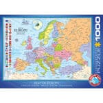 Puzzle 1000 pièces : Carte de l’Europe