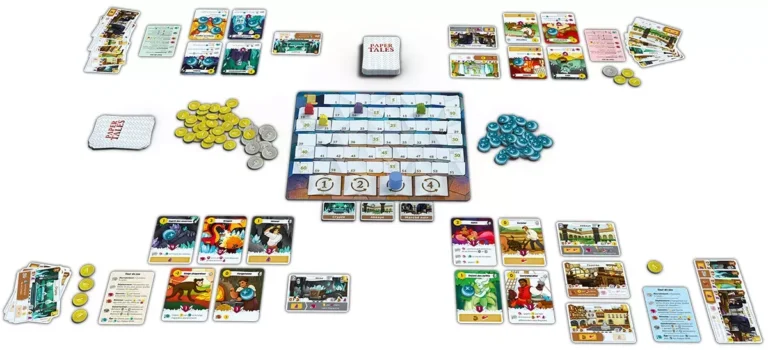 Jeu de société Paper Tales installé
