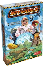 Boîte du jeu de société SpyWorld illustrée