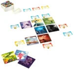 Cartes illustrées du jeu de société Mosaïk